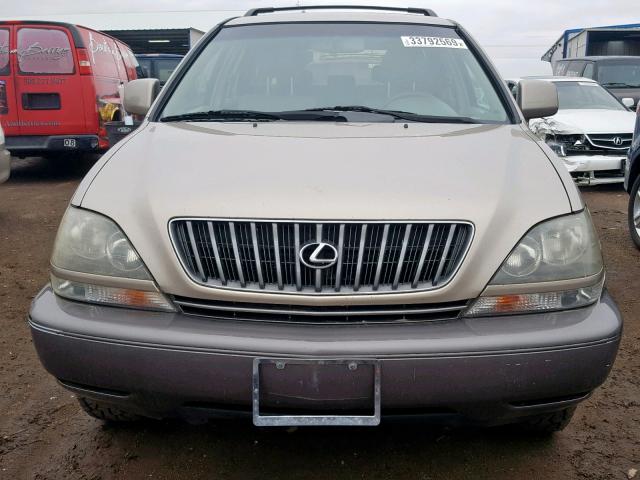 JT6HF10U7Y0112713 - 2000 LEXUS RX 300 BEIGE photo 9