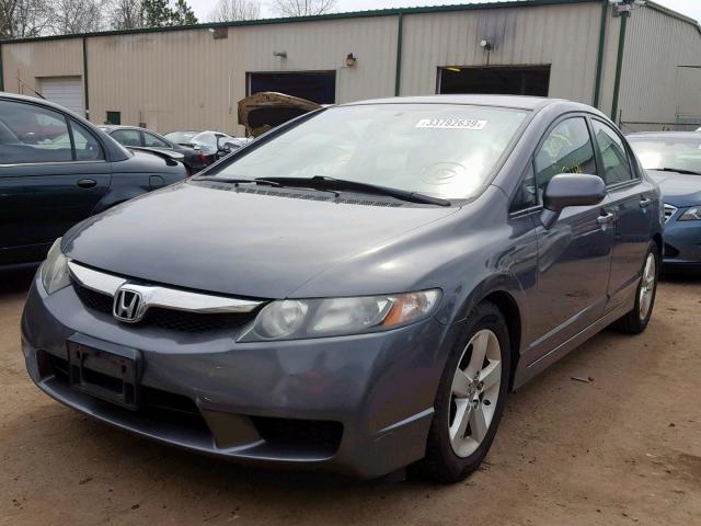 2HGFA16629H352631 - 2009 HONDA CIVIC LX-S رمادي صورة 2