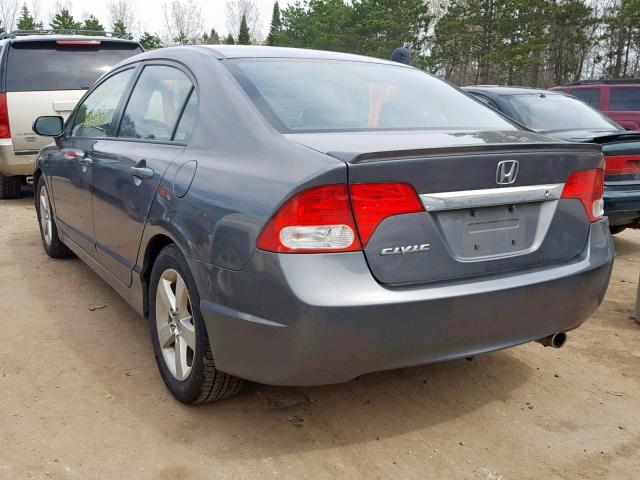 2HGFA16629H352631 - 2009 HONDA CIVIC LX-S رمادي صورة 3