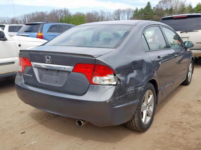 2HGFA16629H352631 - 2009 HONDA CIVIC LX-S رمادي صورة 4