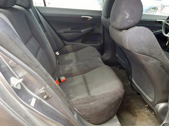 2HGFA16629H352631 - 2009 HONDA CIVIC LX-S رمادي صورة 6