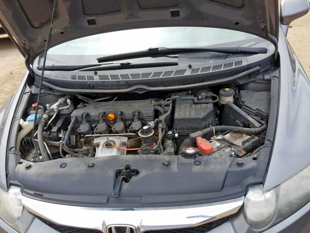 2HGFA16629H352631 - 2009 HONDA CIVIC LX-S رمادي صورة 7