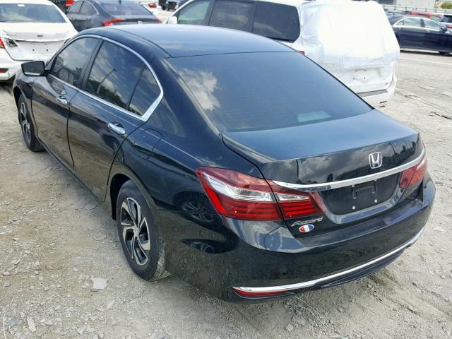 1HGCR2F37HA162070 - 2017 HONDA ACCORD LX BLACK photo 3