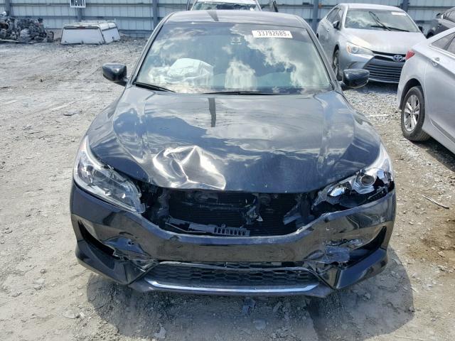 1HGCR2F37HA162070 - 2017 HONDA ACCORD LX BLACK photo 9