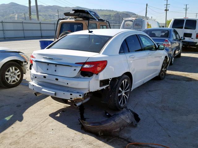 1C3CCBBG1CN267928 - 2012 CHRYSLER 200 TOURIN WHITE photo 4