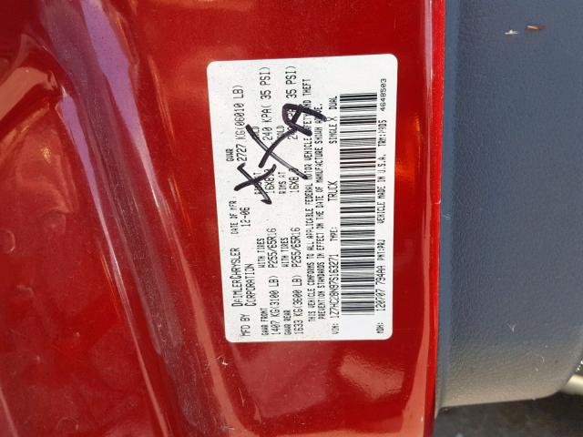 1Z7HC28N97S163271 - 2007 MITSUBISHI RAIDER LS RED photo 10