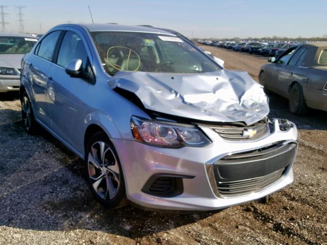 1G1JF5SB0J4134105 - 2018 CHEVROLET SONIC PREM BLUE photo 1