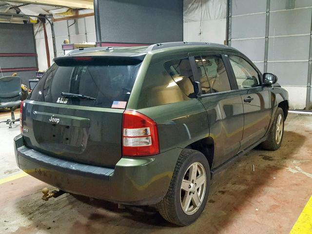 1J8FF47W77D316016 - 2007 JEEP COMPASS GREEN photo 4