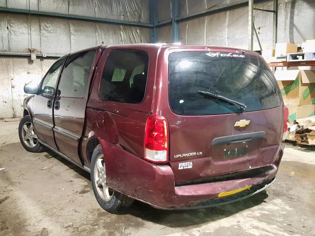 1GNDV23117D120015 - 2007 CHEVROLET UPLANDER L BURGUNDY photo 3