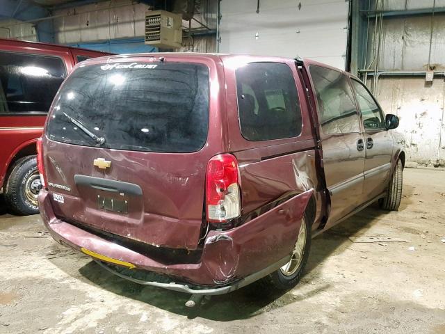 1GNDV23117D120015 - 2007 CHEVROLET UPLANDER L 勃艮第红 照片 4