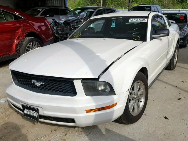 1ZVFT80N365126311 - 2006 FORD MUSTANG WHITE photo 2