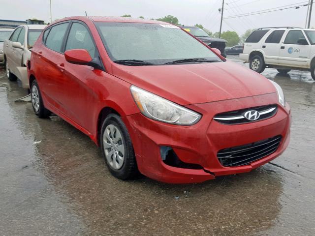 KMHCT5AEXHU316100 - 2017 HYUNDAI ACCENT SE RED photo 1