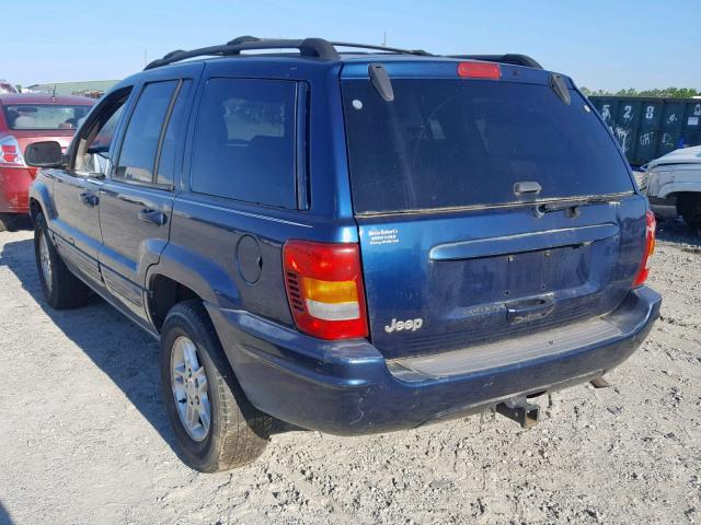 1J4G258S9YC254788 - 2000 JEEP GRAND CHER BLUE photo 3