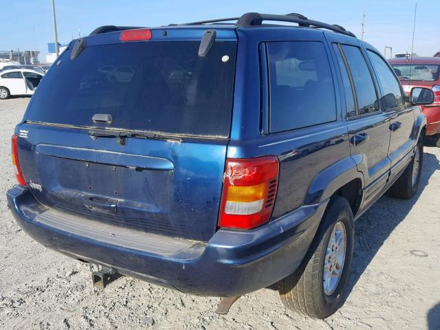 1J4G258S9YC254788 - 2000 JEEP GRAND CHER BLUE photo 4