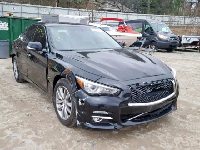 JN1BV7ARXFM392974 - 2015 INFINITI Q50 BASE BLACK photo 1