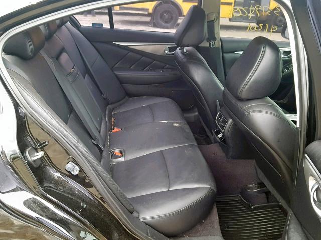 JN1BV7ARXFM392974 - 2015 INFINITI Q50 BASE BLACK photo 6