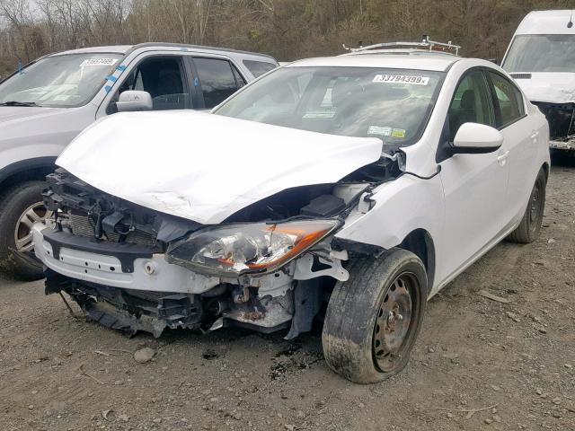 JM1BL1S65A1329246 - 2010 MAZDA 3 S WHITE photo 2