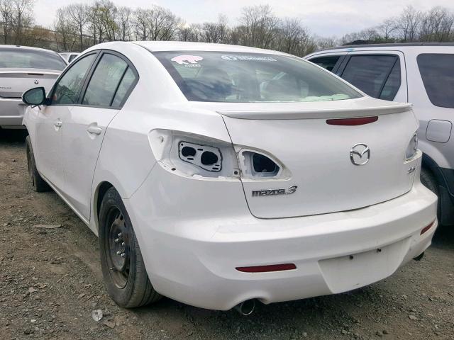 JM1BL1S65A1329246 - 2010 MAZDA 3 S WHITE photo 3