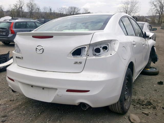 JM1BL1S65A1329246 - 2010 MAZDA 3 S WHITE photo 4