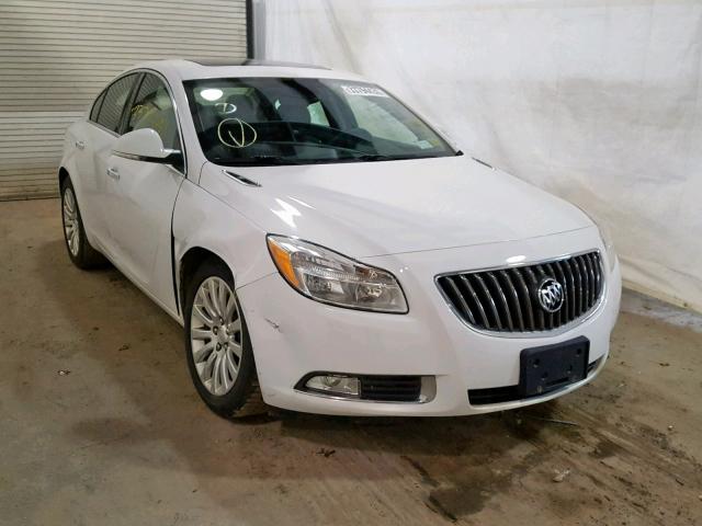 2G4GS5EKXC9136030 - 2012 BUICK REGAL PREM WHITE photo 1