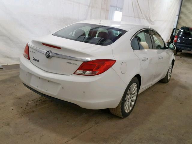 2G4GS5EKXC9136030 - 2012 BUICK REGAL PREM WHITE photo 4