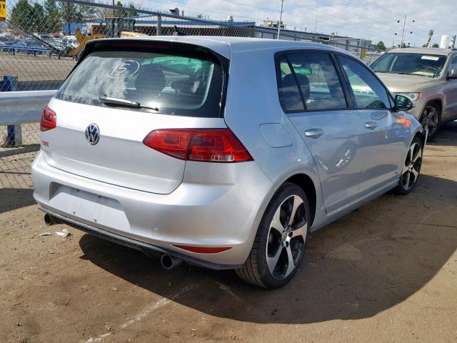 3VW447AU0HM072631 - 2017 VOLKSWAGEN GTI S/SE SILVER photo 4