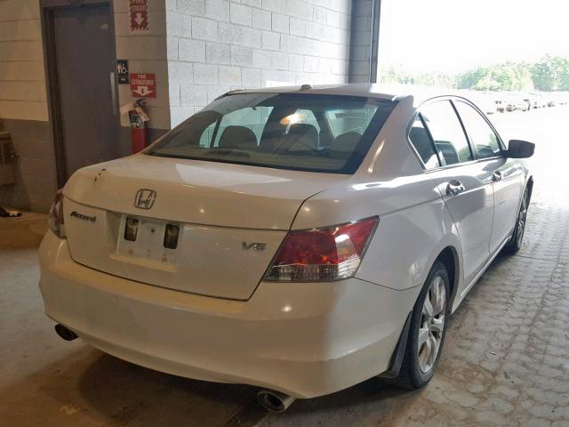 1HGCP36818A042353 - 2008 HONDA ACCORD EXL WHITE photo 4