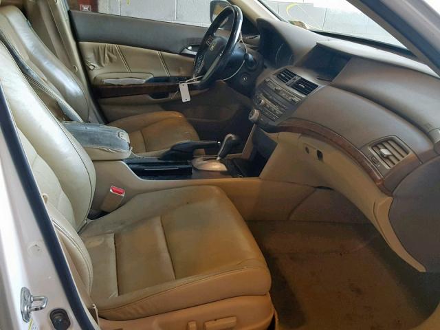 1HGCP36818A042353 - 2008 HONDA ACCORD EXL WHITE photo 5