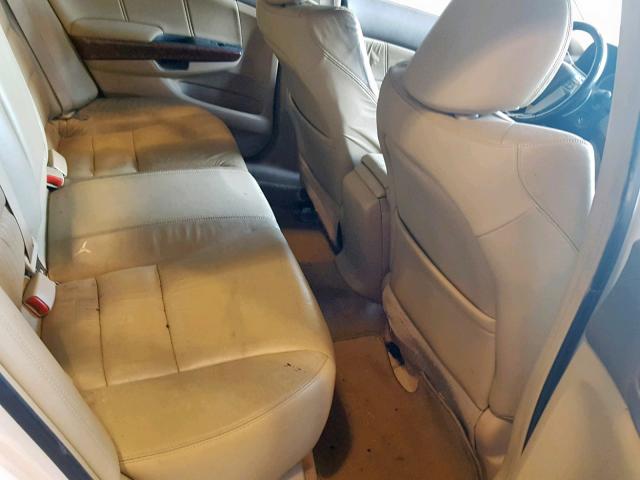 1HGCP36818A042353 - 2008 HONDA ACCORD EXL WHITE photo 6