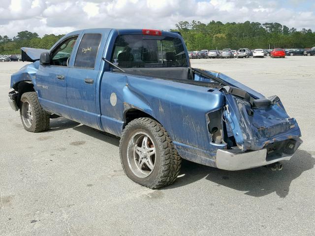 1D7HA18256J151551 - 2006 DODGE RAM 1500 S BLUE photo 3