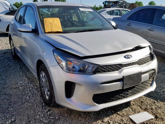 3KPA24AB3KE170966 - 2019 KIA RIO S SILVER photo 1