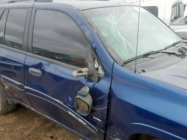 1GKDT13S642374350 - 2004 GMC ENVOY BLUE photo 9