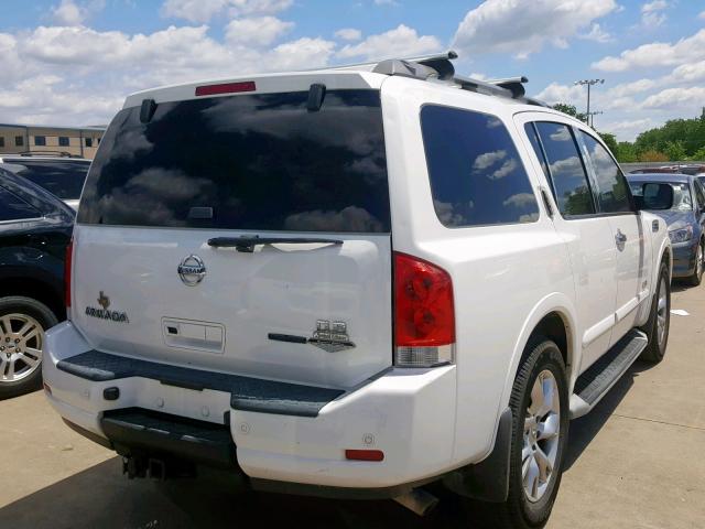 5N1BA08D29N600866 - 2009 NISSAN ARMADA SE WHITE photo 4