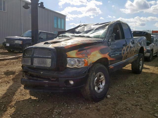 3D7KS28C25G753633 - 2005 DODGE RAM 2500 S BLACK photo 2