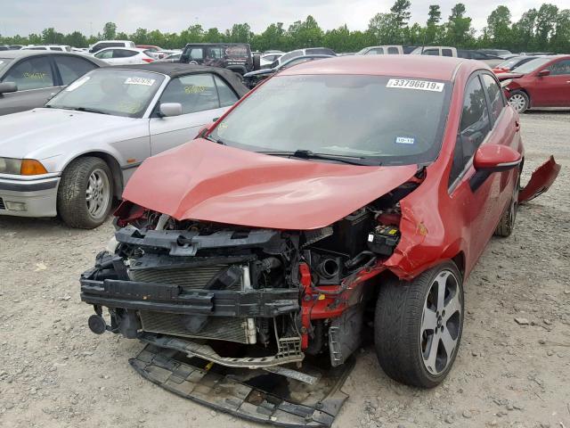 KNADN5A35E6329738 - 2014 KIA RIO EX RED photo 2