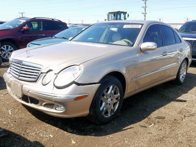 WDBUF65J13A118916 - 2003 MERCEDES-BENZ E 320 BEIGE photo 2