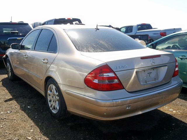 WDBUF65J13A118916 - 2003 MERCEDES-BENZ E 320 BEIGE photo 3