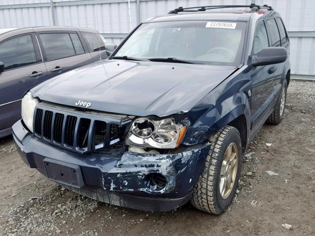 1J4HR48N46C324876 - 2006 JEEP GRAND CHER BLUE photo 2