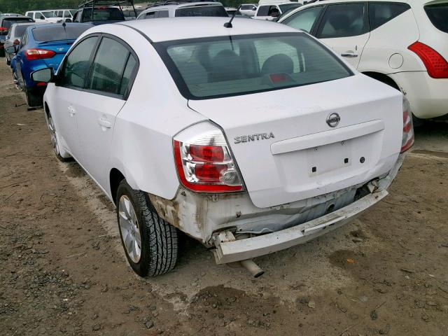 3N1AB61E69L671235 - 2009 NISSAN SENTRA 2.0 WHITE photo 3