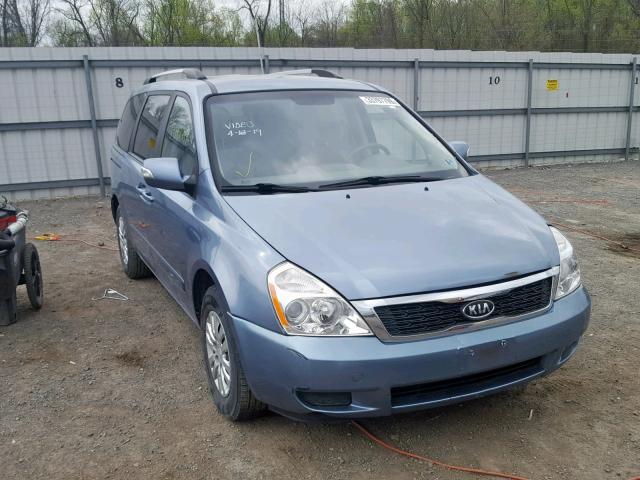 KNDMG4C75C6446000 - 2012 KIA SEDONA LX BLUE photo 1