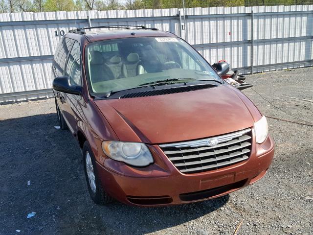 2A4GP54L77R182768 - 2007 CHRYSLER TOWN & COU MAROON photo 1