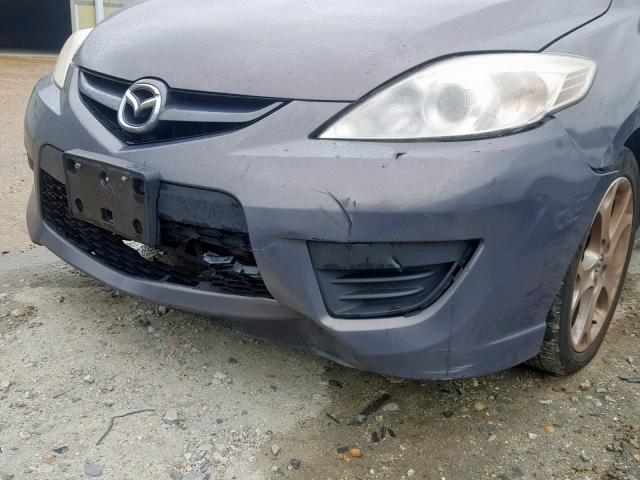 JM1CR2WL4A0360812 - 2010 MAZDA 5 GRAY photo 9