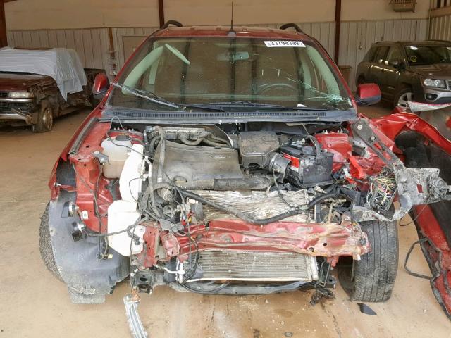 2FMDK3JC5DBC25696 - 2013 FORD EDGE SEL RED photo 9