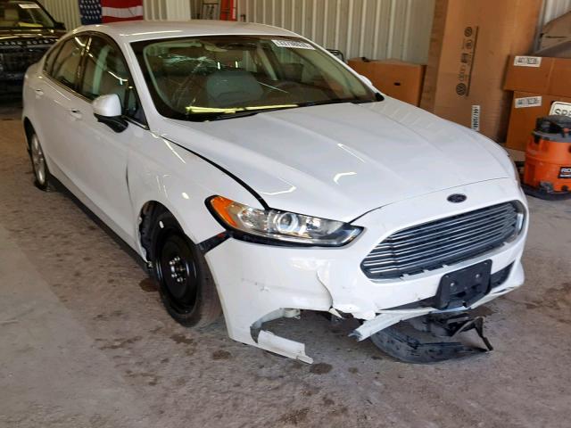 3FA6P0G79FR213035 - 2015 FORD FUSION S WHITE photo 1