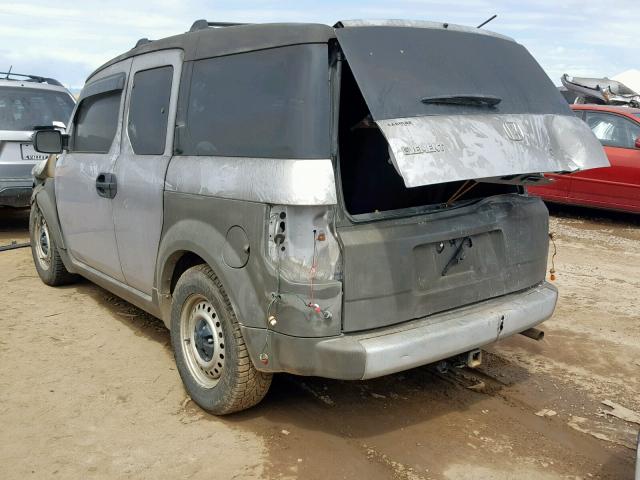 5J6YH27223L021878 - 2003 HONDA ELEMENT DX GRAY photo 3