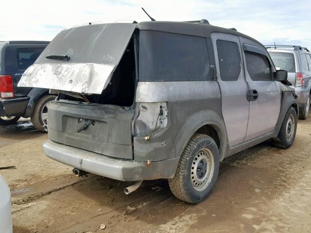 5J6YH27223L021878 - 2003 HONDA ELEMENT DX GRAY photo 4