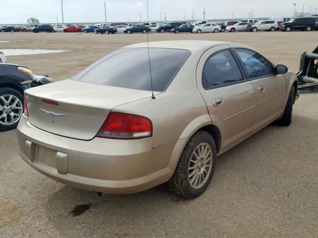 1C3EL46X04N302457 - 2004 CHRYSLER SEBRING LX BEIGE photo 4