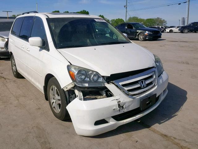 5FNRL38727B443179 - 2007 HONDA ODYSSEY EX WHITE photo 1