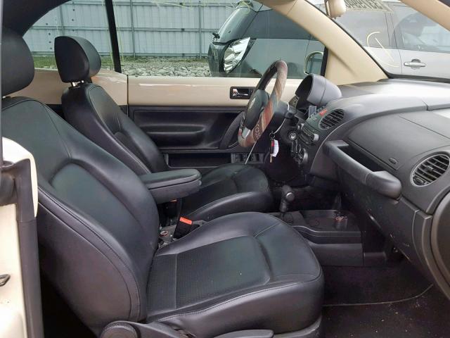 3VWPF31Y47M422960 - 2007 VOLKSWAGEN NEW BEETLE 黄色 照片 5