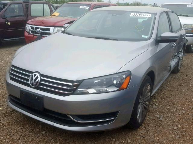 1VWAH7A33DC028617 - 2013 VOLKSWAGEN PASSAT S SILVER photo 2